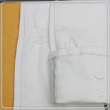 纯棉牛仔布 白色棉弹牛仔 女裤面料 半漂牛仔面料 彩色牛仔 全棉 修改
